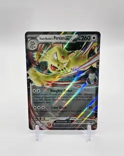 Team Rocket's Persian EX Double Rare Holo Pokemon TCG Destined Rivals 150/182 - Image 1