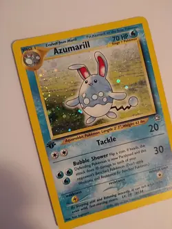 Azumarill - 2/111 Neo Genesis Holo 1st Edition Rare Vintage (2000) Pokemon TCG - Image 3