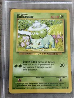 Pokemon TCG Bulbasaur 1999 Base Set, Unlimited, PSA 10 - Image 4