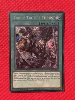 Triple Tactics Thrust Alt Art CH01-EN030 Secret Rare 1st Edition NM SHIPS ASAP! - Image 1