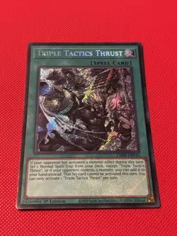 Triple Tactics Thrust Alt Art CH01-EN030 Secret Rare 1st Edition NM SHIPS ASAP! - Image 2