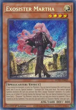 Yugioh! Exosister Martha - POTE-EN025 - Secret Rare - 1st Edition Near Mint, Eng - Image 1