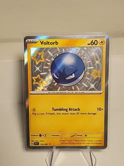 Voltorb - 133/091 - Paldean Fates - Pokemon TCG Card NM Baby Shiny Rare - Image 1