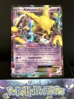 Pokemon Card Alakazam EX 25/124 XY Fates Collide Ultra Rare NM - Image 1