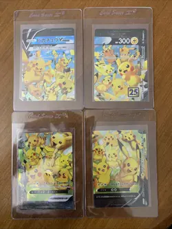 Pikachu V-Union 025 026 027 028/028 Set RRR s8a 25th ANN Pokemon Card Japanese - Image 1