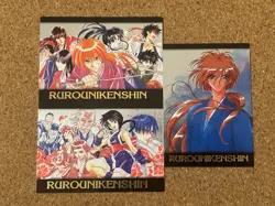 Rurouni Kenshin carddass 90s anime Holo Foil card 3set - Image 1