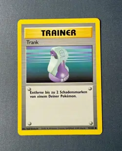 Potion (Trank) 94/102 Base Set 1999 German Pokemon Card TCG - LP - Image 1