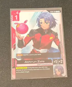 Gundam Card Game, tcg Athrun Zala ST04-011 C foil promo - Image 1