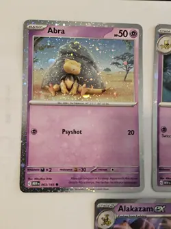 Abra & Kadabra & Alakazam EX Evolutions Cosmos HOLO 3 Card Set Pokemon 151 MINT - Image 2
