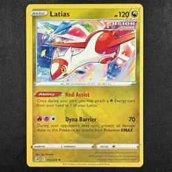 Pokemon TCG Latias SWSH Fusion Strike 193/264 Regular Non Holo Rare Card - Image 1