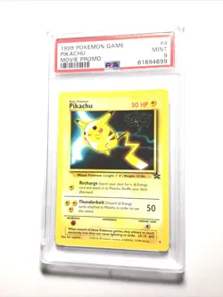 PIKACHU - 4 - MOVIE - Black Star Promo - Pokemon Card - PSA 9 ID:61694699 - Image 1