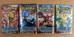 XY Steam Siege ~ Booster (No Cards) Pack Wrappers ~ All 4 Artworks!! - Image 1