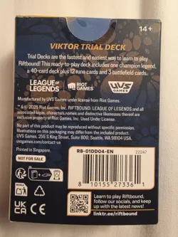 Sealed TwitchCon Riftbound Trial Decks English Set Of 4 + Ahri Promo Card! - Image 4