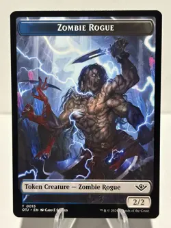 Zombie Rogue // Plot Token 15 // 20 T Outlaws Of Thunder Junction NM MTG - Image 1