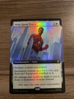 MTG FOIL With Great Power... (Extended Art) R 248 NM - Image 1