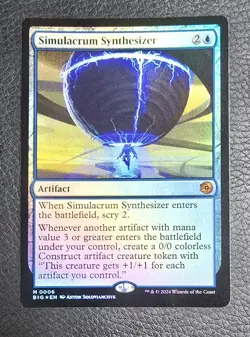 Simulacrum Synthesizer Outlaws of Thunder Junction: the Big Score Foil MTG NM - Image 1