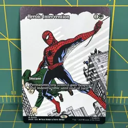 MTG Spider-Man Heroic Intervention 0034 Non Foil Regular Magic The Gathering - Image 1
