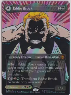 MTG Eddie Brock (0233) (Borderless) Marvel's Spider-Man Foil - Image 1