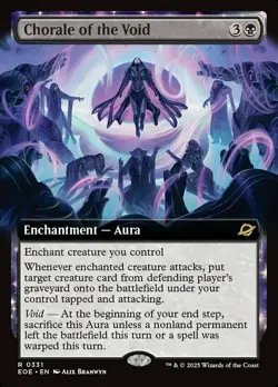 Chorale of the Void - Foil - Extended Art - Edge of Eternities #0331 MTG Magic T - Image 1