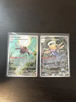 Shedinja 144 & Ninjask 137 Illustration Rare Pokemon Mega Evolution Holo - Image 1