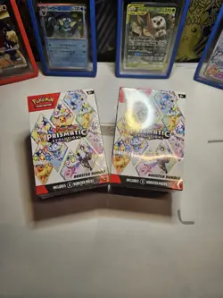 Pokemon TCG Scarlet & Violet Prismatic Evolutions Booster Bundle Sealed 6 packs - Image 1