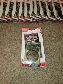 Lot of 36 Pokemon TCG Destined Rivals Checklane Blister Pack Zarude Promo - Image 2