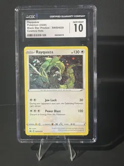 Rayquaza SWSH029 Black Star Promo Cosmos Holo CGC 10 GEM MINT 2020 POKEMON - Image 1
