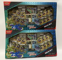 2x Pokemon Crown Zenith - Sea and Sky Box Premium Collection Factory Sealed TWO - Image 1