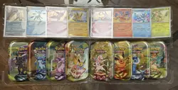 Costco Pokemon 8 Pack Tin Prismatic Evolutions + Cosmo Promos Only. NO PACKS!! - Image 1