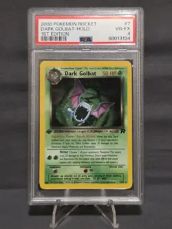 2000 Pokemon Rocket Dark Golbat-Holo 1st Edition PSA 4 - Image 1