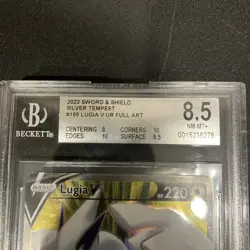 2022 Pokemon Silver Tempest Lugia V 185/195 Full Art Ultra Rare BGS 9.5 READ - Image 3