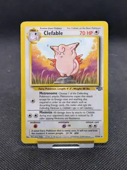 Clefable 17/64 Jungle Set Non Holo Rare Pokemon WOTC Played - Image 1
