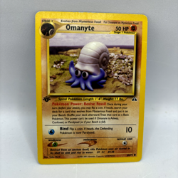 Pokemon TCG - Omanyte 60/75 1st Edition - WOTC Neo Discovery - MP - Image 1
