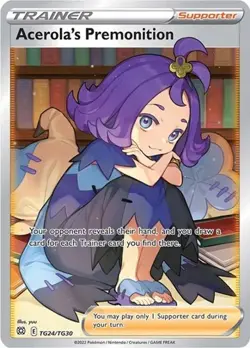 Acerola's Premonition (#TG24/T SWSH - Brilliant Stars Trainer Gallery NM Pokemon - Image 1