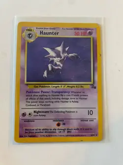 Haunter 6/62 Holo Fossil 6/62 Pokemon TCG (LP/MP) - Image 1
