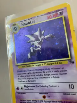 Haunter 6/62 Holo Fossil 6/62 Pokemon TCG (LP/MP) - Image 3