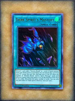 Yugioh Dark Spirit’s Mastery LED5-EN004 Ultra Rare 1st Ed NM - Image 1