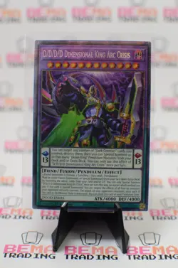 Yugioh D/D/D/D Dimensional King Arc Crisis DOOD-EN035 Starlight Rare 1st Ed NM - Image 1