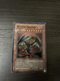 Yu-Gi-Oh! TCG Berserk Dragon DCR-019 Dark Crisis Unlimited Super Rare LP Vintage - Image 1