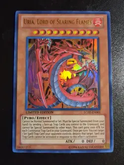 Uria, Lord of Searing Flames LC02-EN001 Yu-Gi-Oh Legendary Collection 2-Limited - Image 1