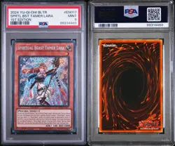 Yugioh Spiritual Beast Tamer Lara Secret Rare BLTR-EN017 PSA 9 - Image 1