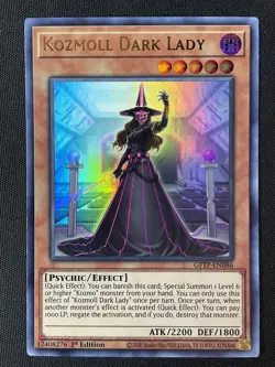 Yu-Gi-Oh TCG #GFTP-EN086 Kozmoll Dark Lady 1st Edition Ultra Rare LP - Image 1
