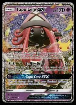 Tapu Lele GX NM 60/145 Celebrations: Classic Collection Pokemon Card - Image 1