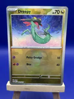 Pokemon TCG Dreepy Prismatic Evolutions Card 071/131 Masterball Reverse Holo - Image 1