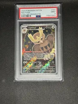 Noctowl 141 Sv: Scarlet & Violet Promo Cards Holo PSA 9 - Image 1