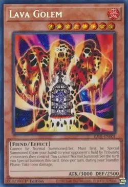 Lava Golem - RA01-EN001 - Secret Rare - 1st Edition Near Mint Yugioh! Card - Image 1