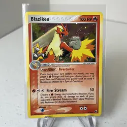 Pokemon TCG Blaziken Holo Rare Card Ruby and Sapphire 2003, 3/109 - Image 1