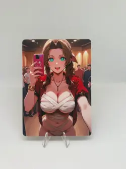 Aerith Final Fantasy Goddess Story Anime Waifu ACG Card - Image 1