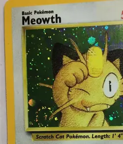 MEOWTH - #10 Black Star Promo - Holo SWIRL ERROR - Pokemon Card - NM - Image 2
