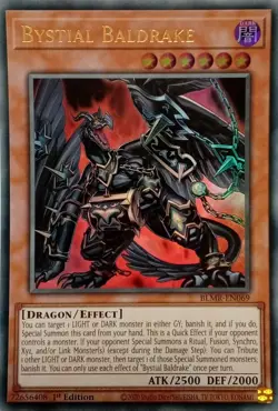 BLMR-EN069 BYSTIAL BALDRAKE ULTRA RARE 1ST EDITION YuGiOh CARD - Image 1